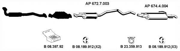 EBERSPACHER AP2237 Система випуску ОГ