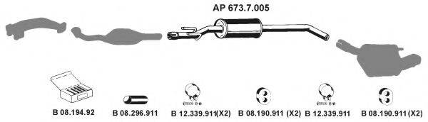 EBERSPACHER AP2490 Система випуску ОГ