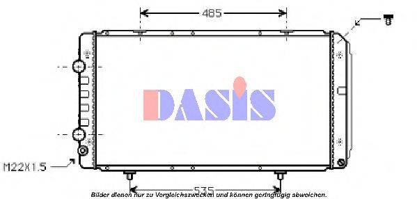 AKS DASIS 060620N Радіатор, охолодження двигуна