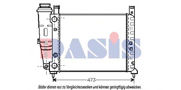 AKS DASIS 080130N Радіатор, охолодження двигуна