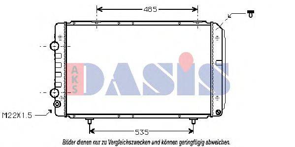 AKS DASIS 080900N Радіатор, охолодження двигуна