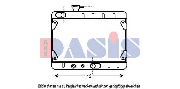 AKS DASIS 081250N Радіатор, охолодження двигуна
