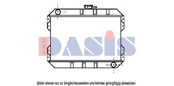 AKS DASIS 099295N Радіатор, охолодження двигуна