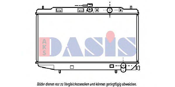 AKS DASIS 100950N Радіатор, охолодження двигуна