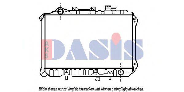 AKS DASIS 110130N Радіатор, охолодження двигуна