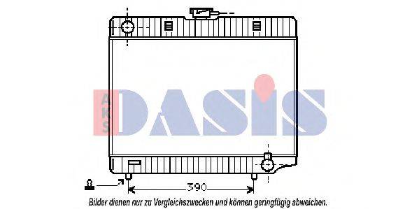 AKS DASIS 120150N Радіатор, охолодження двигуна