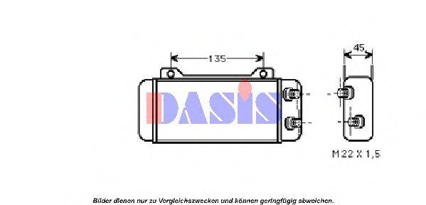 AKS DASIS 126230N масляний радіатор, моторне масло