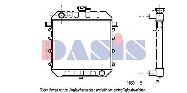 AKS DASIS 150080N Радіатор, охолодження двигуна