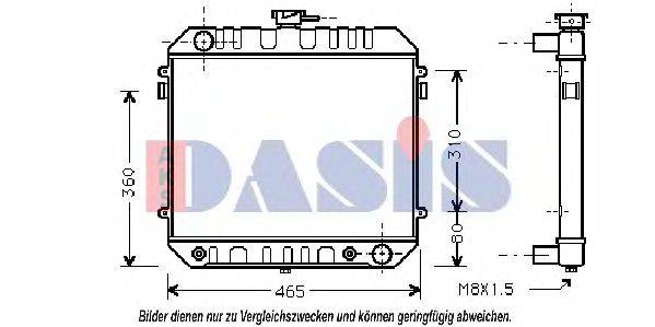 AKS DASIS 150090N Радіатор, охолодження двигуна