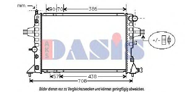 AKS DASIS 151860N Радіатор, охолодження двигуна