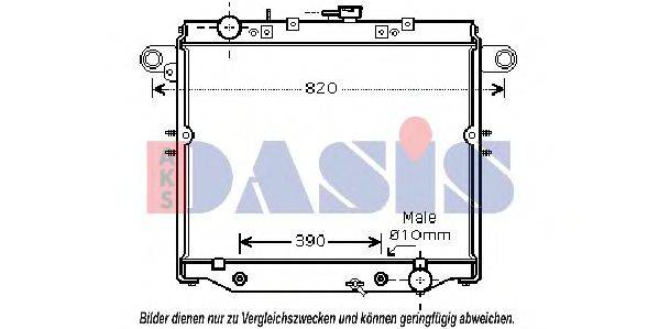 AKS DASIS 210173N Радіатор, охолодження двигуна
