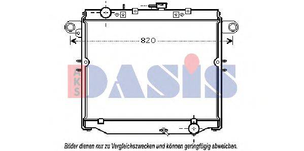 AKS DASIS 210178N Радіатор, охолодження двигуна