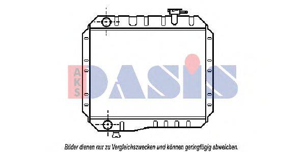 AKS DASIS 210570N Радіатор, охолодження двигуна