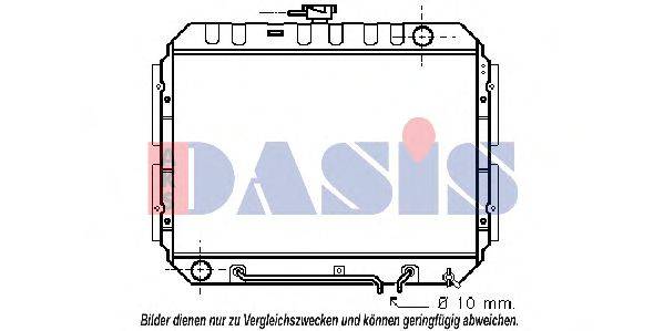 AKS DASIS 230002N Радіатор, охолодження двигуна