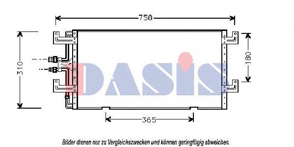 AKS DASIS 242010N Конденсатор, кондиціонер