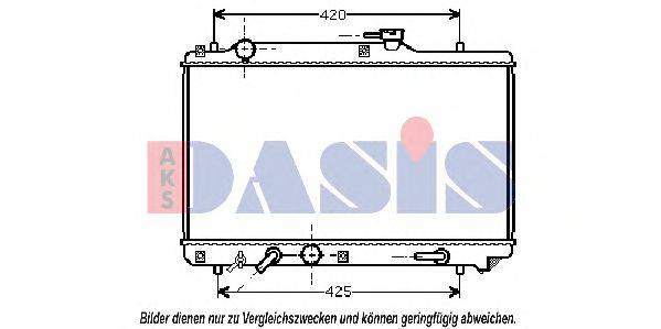 AKS DASIS 320004N Радіатор, охолодження двигуна