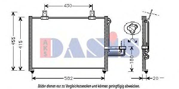 AKS DASIS 512012N Конденсатор, кондиціонер