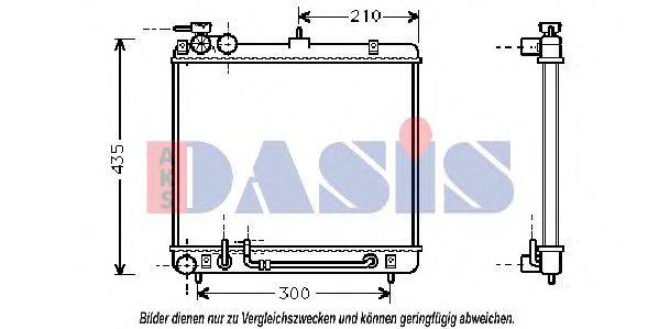 AKS DASIS 560006N Радіатор, охолодження двигуна
