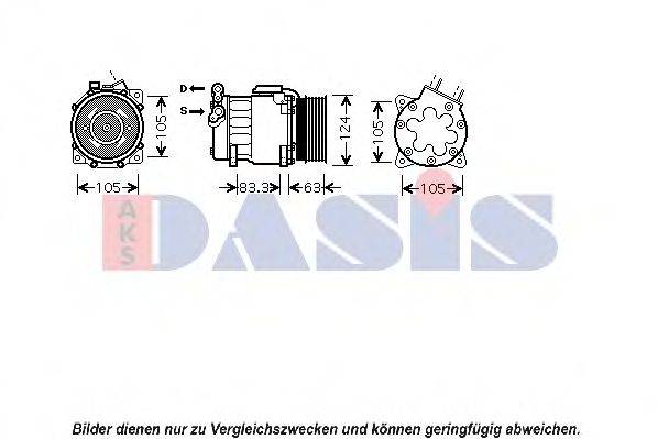 AKS DASIS 850103N Компресор, кондиціонер