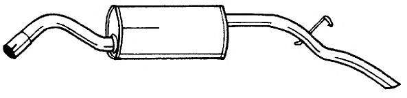 AKS DASIS SG25636 Глушник вихлопних газів кінцевий