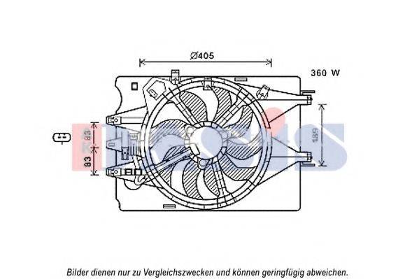 AKS DASIS 088104N Вентилятор, охолодження двигуна