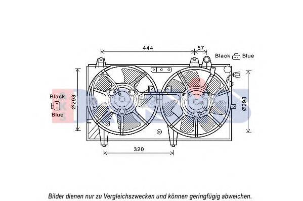 AKS DASIS 118043N Вентилятор, охолодження двигуна