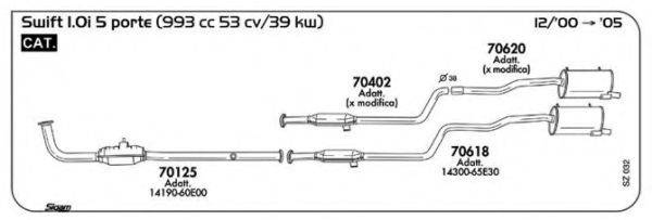 Система випуску ОГ AKS DASIS SGSZ032 Система випуску ОГ AKS DASIS SGSZ032