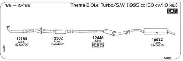 Система випуску ОГ AKS DASIS SGLA085 Система випуску ОГ AKS DASIS SGLA085