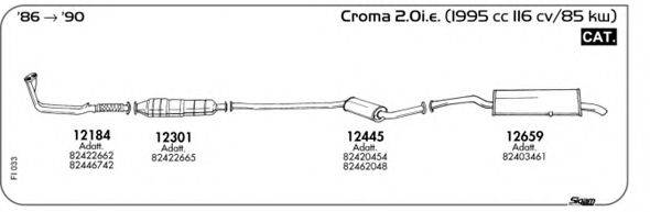 Система випуску ОГ AKS DASIS SGFI033 Система випуску ОГ AKS DASIS SGFI033