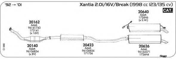 Система випуску ОГ AKS DASIS SGCI066 Система випуску ОГ AKS DASIS SGCI066
