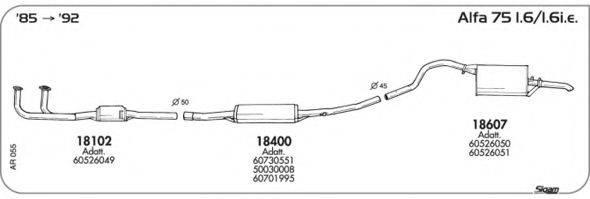 Система випуску ОГ AKS DASIS SGAR055 Система випуску ОГ AKS DASIS SGAR055