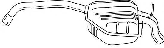 Глушник вихлопних газів кінцевий AKS DASIS SG49602 Глушник вихлопних газів кінцевий AKS DASIS SG49602