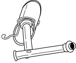 Середній глушник вихлопних газів AKS DASIS SG45448 Середній глушник вихлопних газів AKS DASIS SG45448