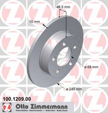 ZIMMERMANN 100120900 гальмівний диск
