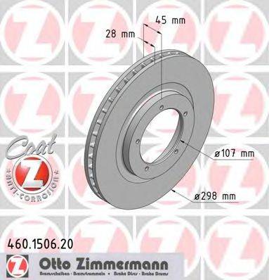 ZIMMERMANN 460150620 гальмівний диск