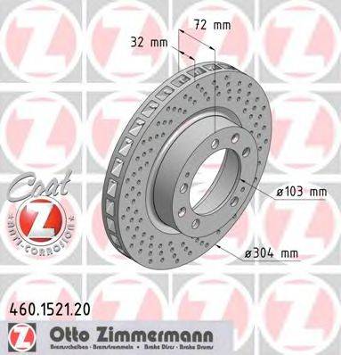 ZIMMERMANN 460152120 гальмівний диск