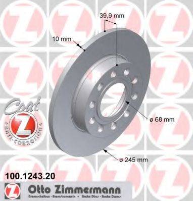 ZIMMERMANN 100124320 гальмівний диск