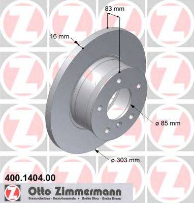 ZIMMERMANN 400140400 гальмівний диск