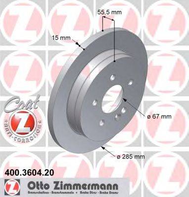 ZIMMERMANN 400360420 гальмівний диск
