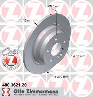 ZIMMERMANN 400362120 гальмівний диск