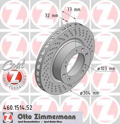 ZIMMERMANN 460151452 гальмівний диск