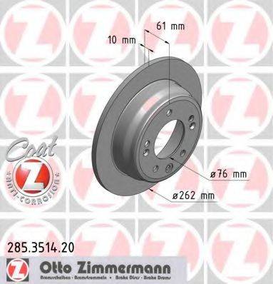 ZIMMERMANN 285351420 гальмівний диск
