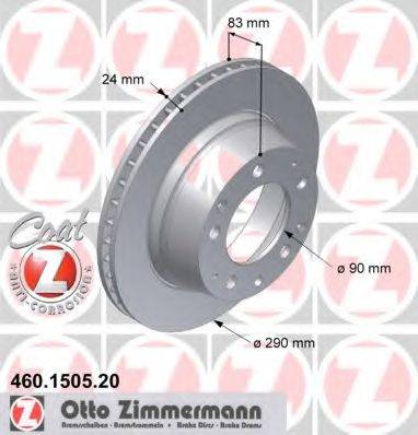 ZIMMERMANN 460150520 гальмівний диск
