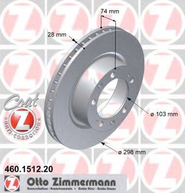ZIMMERMANN 460151220 гальмівний диск