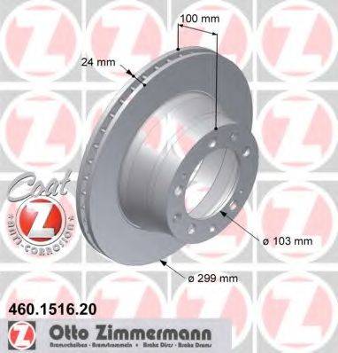 ZIMMERMANN 460151620 гальмівний диск