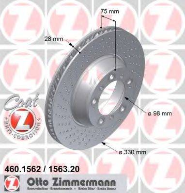 ZIMMERMANN 460156320 гальмівний диск