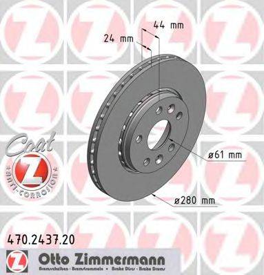 ZIMMERMANN 470243720 гальмівний диск