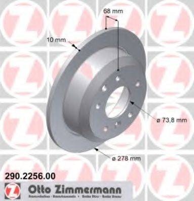 ZIMMERMANN 290225600 гальмівний диск