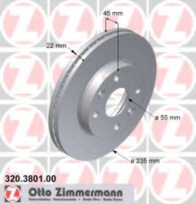 ZIMMERMANN 320380100 гальмівний диск
