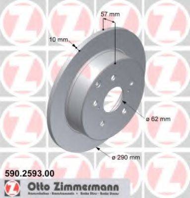ZIMMERMANN 590259300 гальмівний диск